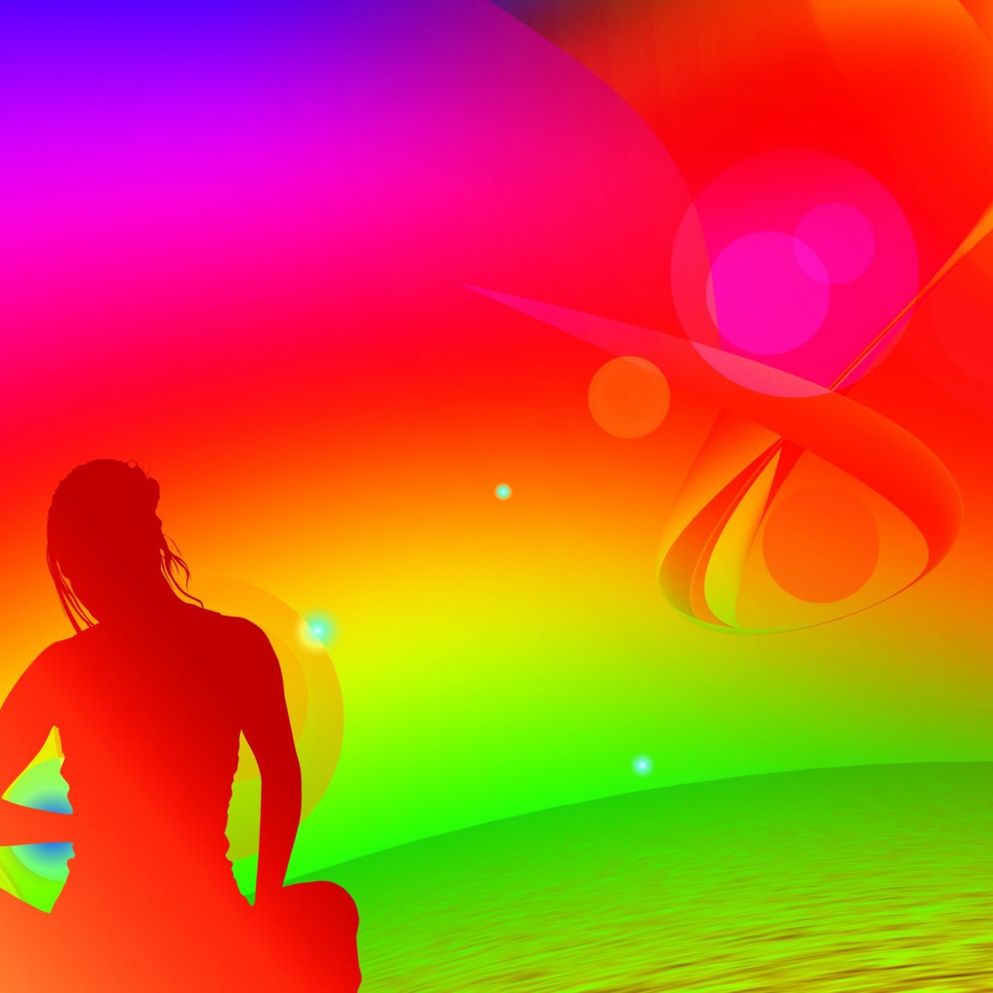 Free image/jpeg, Resolution: 2592x1944, File size: 364Kb, colorful drawing of a meditating woman